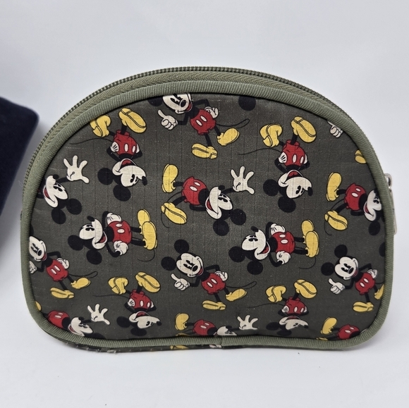 DISNEY PARKS WDW NAVY BLUE CANVAS TOTE BAG MICKEY MOUSE & PARIS BAG LOT 3 TRAVEL - Picture 6 of 16